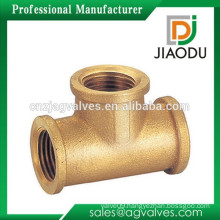 Zhejiang manufacturer high quality forged original brass color customized npt female threaded casting brass pipe fitting